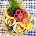 〜みみ〜's cooksnap of when they made 自家製鯖の水煮で「カラフルサラダ巻き」.