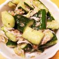ellie21's cooksnap of when they made 梅としらすのごま油香るたたききゅうり.