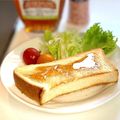 かっちゃん杉's cooksnap of when they made 朝食メープルシロップ✨甘塩っぱいトースト.