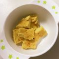 comama☆'s cooksnap of when they made 手づかみ離乳食✨レンジ納豆オムレツ✨.