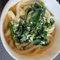 まみ10's cooksnap of when they made 簡単！ほうれん草と卵のおうどん♡.