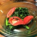 machinachi's cooksnap of when they made 春菊とトマトのわさびサラダ.
