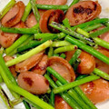カネチャン's cooksnap of when they made にんにくの芽とウインナーのウェイパー炒め.