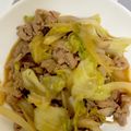 ★PANちゃん★'s cooksnap of when they made 牛薄切りレタスポン酢炒め　すき焼き肉余り.