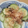 きらり流れ星's cooksnap of when they made きゅうりのごまおかか和え.