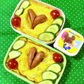 ふたごゆき's cooksnap of when they made カレー好き男子に♪オムカレー弁当.