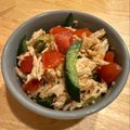 Reinaxoxo's cooksnap of when they made 鶏ささみのトマトときゅうりの中華和え♪.