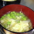 まゆみきママ's cooksnap of when they made 新玉ねぎとグリンピースの中華スープ.