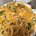 夕飯は６時です's cooksnap of when they made 挽肉と野菜のカレー風味焼きそば.