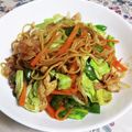 のり子のおかず♪'s cooksnap of when they made コレなら食べる♪娘の好きな焼きそば☆.