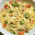 睡眠欲食欲性欲's cooksnap of when they made ミント、トマト、大豆の冷製パスタ.