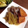 ryin☆'s cooksnap of when they made ふきとこんにゃくと油あげの煮物.