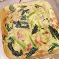 しばちゃそ's cooksnap of when they made パイ生地なしのほうれん草キッシュ.
