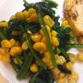 sonop's cooksnap of when they made ほうれん草＆コーン炒め♬.