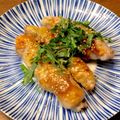 ばたみそーぱん☆'s cooksnap of when they made 居酒屋風☆ちくわチーズの肉巻き串焼き.