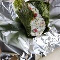 クックTOJFIZ☆'s cooksnap of when they made おにぎり：揚げ玉たぬき.
