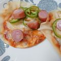 えびえり's cooksnap of when they made 餃子の皮アレンジ☆フライパンでミニピザ.