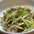 クリーピングタイム☆'s cooksnap of when they made セロリとひき肉のピリ辛カンタン酢炒め。.