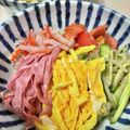 ムーヒツジ's cooksnap of when they made パパッと夕食、裏技錦糸卵で冷し中華風素麺.