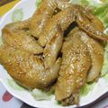 ケツガール's cooksnap of when they made 油を使わない✿~*手羽先~✿.