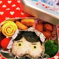 クック08GF6W☆'s cooksnap of when they made 絵本 おしりたんてい キャラ弁.