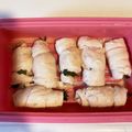 ももゆみ1230's cooksnap of when they made 鶏ササミの大葉とチーズと梅肉巻き.