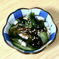 にきけん's cooksnap of when they made うちのもずく酢２✿山芋入り.
