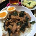 由美バニー's cooksnap of when they made 絶品♪豚丼☆角煮よりお手軽、ルーローハン.