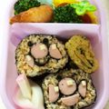 サイチョン's cooksnap of when they made 簡単♪ アンパンマン のり巻き キャラ弁.