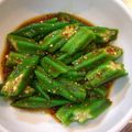 ゆりYO船長's cooksnap of when they made オクラの粒マスタード和え.