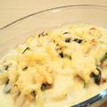 イエローバード's cooksnap of when they made フライパン1つ★鮭とほうれん草のグラタン.