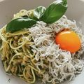 yokoyoko76's cooksnap of when they made しらすとバジルのパスタ.