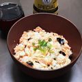 居酒屋まるみ's cooksnap of when they made 鮭わかめごはん.