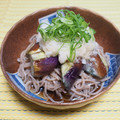 バカリャウ's cooksnap of when they made 蒸しナスと大根おろしのぶっかけ蕎麦。.