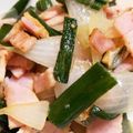 sato11sato's cooksnap of when they made 簡単で美味しい☆葉玉ねぎとハムの炒めもの.