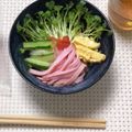 糖質制限女子♡なな子's cooksnap of when they made 紀文の糖質ゼロ麺で冷やし中華.