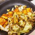 smile♡food's cooksnap of when they made 厚揚げとキャベツの中華炒め♪.