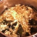 akichou's cooksnap of when they made キノコと卵のアジアンスープ☆彡.