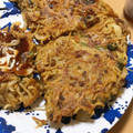 夕飯は６時です's cooksnap of when they made お好み焼き～焼きそばの残りで～.