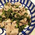 しかみほ's cooksnap of when they made 【山うどレシピ・葉】山うどと豚肉の塩炒め.