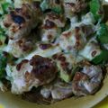 ほそにゃん♪'s cooksnap of when they made アボカドと鶏肉のマヨチーズオーブン焼き.