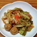 ☆魔矢☆'s cooksnap of when they made 簡単な肉団子とキャベツの甘酢あんかけ炒め.