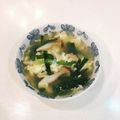 クックEBXFTK☆'s cooksnap of when they made 卵とベーコンのふわふわスープ♪.