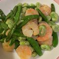 honokaokan's cooksnap of when they made シンプルに美味い。海老とそら豆の塩炒め♪.