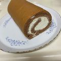 ☆☆めぐ☆'s cooksnap of when they made ふわふわ濃厚「外巻きココアロールケーキ」.