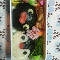 湖東Ｕ's cooksnap of when they made ピングー＆ピンガ（キャラ弁）.