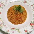 もぐ・ω・くま's cooksnap of when they made たくあんが美味しい♡＊キムチ炒飯＊.