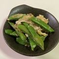 papikun's cooksnap of when they made 卵とスナップえんどうの炒め物.