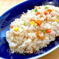 YUH♡ママ's cooksnap of when they made 桜えびとちくわのチャーハン.
