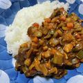 ♡MaMoM♡'s cooksnap of when they made たっぷりナスのドライカレー.